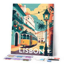 Carica l'immagine nel visualizzatore di Gallery, Diamond Painting - Poster di viaggio a Lisbona
