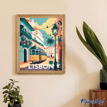 Carica l'immagine nel visualizzatore di Gallery, Diamond Painting - Poster di viaggio a Lisbona