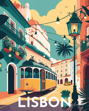 Carica l'immagine nel visualizzatore di Gallery, Diamond Painting - Poster di viaggio a Lisbona