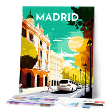 Carica l'immagine nel visualizzatore di Gallery, Diamond Painting - Poster di viaggio a Madrid