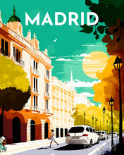 Carica l'immagine nel visualizzatore di Gallery, Diamond Painting - Poster di viaggio a Madrid