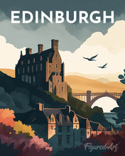 Carica l'immagine nel visualizzatore di Gallery, Diamond Painting - Poster di viaggio a Edimburgo