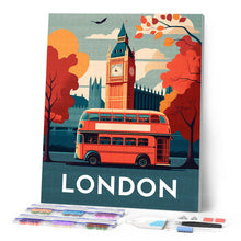 Carica l'immagine nel visualizzatore di Gallery, Diamond Painting - Poster di viaggio a Londra