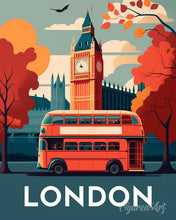 Carica l'immagine nel visualizzatore di Gallery, Diamond Painting - Poster di viaggio a Londra