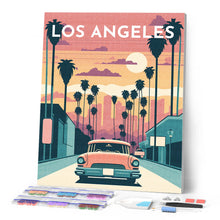 Carica l'immagine nel visualizzatore di Gallery, Diamond Painting - Poster di viaggio a Los Angeles