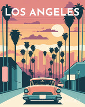 Carica l'immagine nel visualizzatore di Gallery, Diamond Painting - Poster di viaggio a Los Angeles