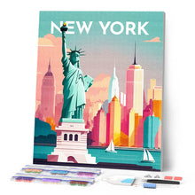 Carica l'immagine nel visualizzatore di Gallery, Diamond Painting - Poster di viaggio a New York