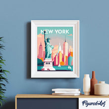 Carica l'immagine nel visualizzatore di Gallery, Diamond Painting - Poster di viaggio a New York