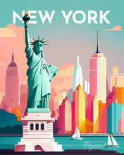 Carica l'immagine nel visualizzatore di Gallery, Diamond Painting - Poster di viaggio a New York
