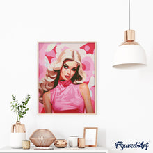 Carica l&#39;immagine nel visualizzatore di Gallery, Diamond Painting - Blonde Pink Diva