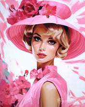 Carica l'immagine nel visualizzatore di Gallery, Diamond Painting - Diva con Cappello Rosa