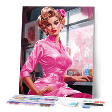 Carica l'immagine nel visualizzatore di Gallery, Diamond Painting - Pink Diva Vintage