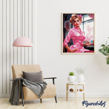 Carica l&#39;immagine nel visualizzatore di Gallery, Diamond Painting - Pink Diva Vintage