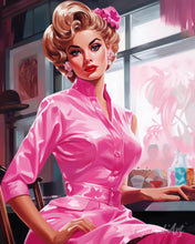 Carica l'immagine nel visualizzatore di Gallery, Diamond Painting - Pink Diva Vintage