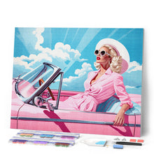 Carica l'immagine nel visualizzatore di Gallery, Diamond Painting - Diva in Auto Rosa Retrò