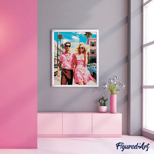 Diamond Painting - Pink Duo a Malibù