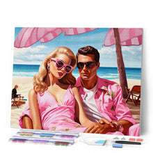 Carica l'immagine nel visualizzatore di Gallery, Diamond Painting - Pink Duo al Mare