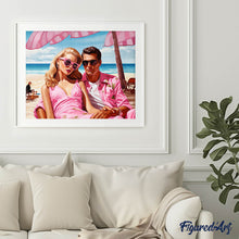 Carica l'immagine nel visualizzatore di Gallery, Diamond Painting - Pink Duo al Mare