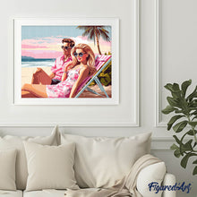 Carica l'immagine nel visualizzatore di Gallery, Diamond Painting - Pink Duo alle Maldive