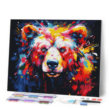 Carica l'immagine nel visualizzatore di Gallery, Diamond Painting - Orso Astratto Colorato