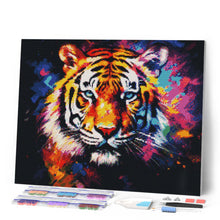 Carica l'immagine nel visualizzatore di Gallery, Diamond Painting - Tigre Astratta Colorata