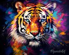 Carica l'immagine nel visualizzatore di Gallery, Diamond Painting - Tigre Astratta Colorata