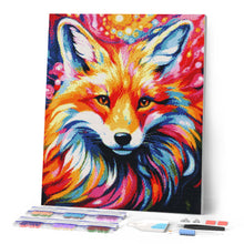 Carica l'immagine nel visualizzatore di Gallery, Diamond Painting - Volpe Astratta Colorata