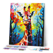 Carica l'immagine nel visualizzatore di Gallery, Diamond Painting - Giraffa Astratta Colorata