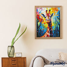 Carica l&#39;immagine nel visualizzatore di Gallery, Diamond Painting - Giraffa Astratta Colorata