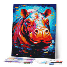 Carica l'immagine nel visualizzatore di Gallery, Diamond Painting - Ippopotamo Astratto Colorato