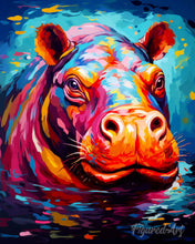 Carica l'immagine nel visualizzatore di Gallery, Diamond Painting - Ippopotamo Astratto Colorato