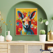 Carica l&#39;immagine nel visualizzatore di Gallery, Diamond Painting - Canguro Astratto Colorato