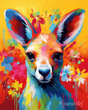 Carica l'immagine nel visualizzatore di Gallery, Diamond Painting - Canguro Astratto Colorato