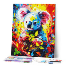 Carica l'immagine nel visualizzatore di Gallery, Diamond Painting - Koala Astratto Colorato