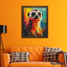 Carica l&#39;immagine nel visualizzatore di Gallery, Diamond Painting - Suricato Astratto Colorato