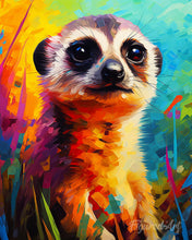 Carica l'immagine nel visualizzatore di Gallery, Diamond Painting - Suricato Astratto Colorato