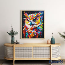 Carica l&#39;immagine nel visualizzatore di Gallery, Diamond Painting - Gufo Astratto Colorato