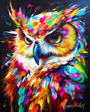 Carica l'immagine nel visualizzatore di Gallery, Diamond Painting - Gufo Astratto Colorato