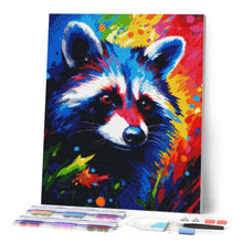 Carica l'immagine nel visualizzatore di Gallery, Diamond Painting - Procione Astratto Colorato