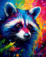 Carica l'immagine nel visualizzatore di Gallery, Diamond Painting - Procione Astratto Colorato