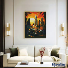 Carica l'immagine nel visualizzatore di Gallery, Diamond Painting - Auto in New York Art Deco