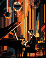 Carica l'immagine nel visualizzatore di Gallery, Diamond Painting - Pianista Art Deco