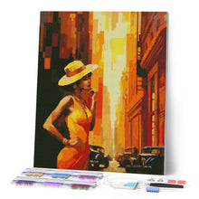Carica l'immagine nel visualizzatore di Gallery, Diamond Painting - Donna in città Art Deco