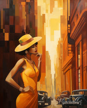 Carica l'immagine nel visualizzatore di Gallery, Diamond Painting - Donna in città Art Deco