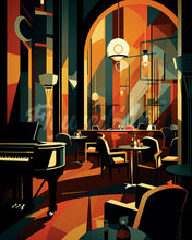 Carica l&#39;immagine nel visualizzatore di Gallery, Diamond Painting - Club Art Deco 40x50cm tela già incorniciata