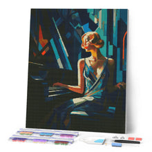 Carica l'immagine nel visualizzatore di Gallery, Diamond Painting - Donna al Piano Art Deco
