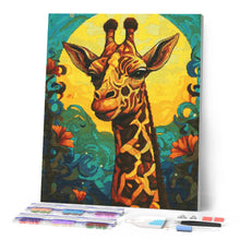 Carica l'immagine nel visualizzatore di Gallery, Diamond Painting - Giraffa Art Deco 40x50cm tela già incorniciata