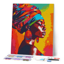 Carica l'immagine nel visualizzatore di Gallery, Diamond Painting - Donna Africana con Turbante