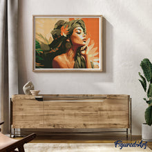 Carica l&#39;immagine nel visualizzatore di Gallery, Diamond Painting - Donna con Turbante Africano