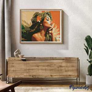 Diamond Painting - Donna con Turbante Africano